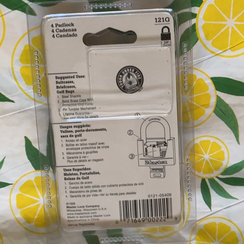 Master Lock Padlock 4 count - Picture 4 of 4